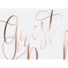 Kép 4/6 - Esküvői Vendégkönyv – Fehér - Rose Gold