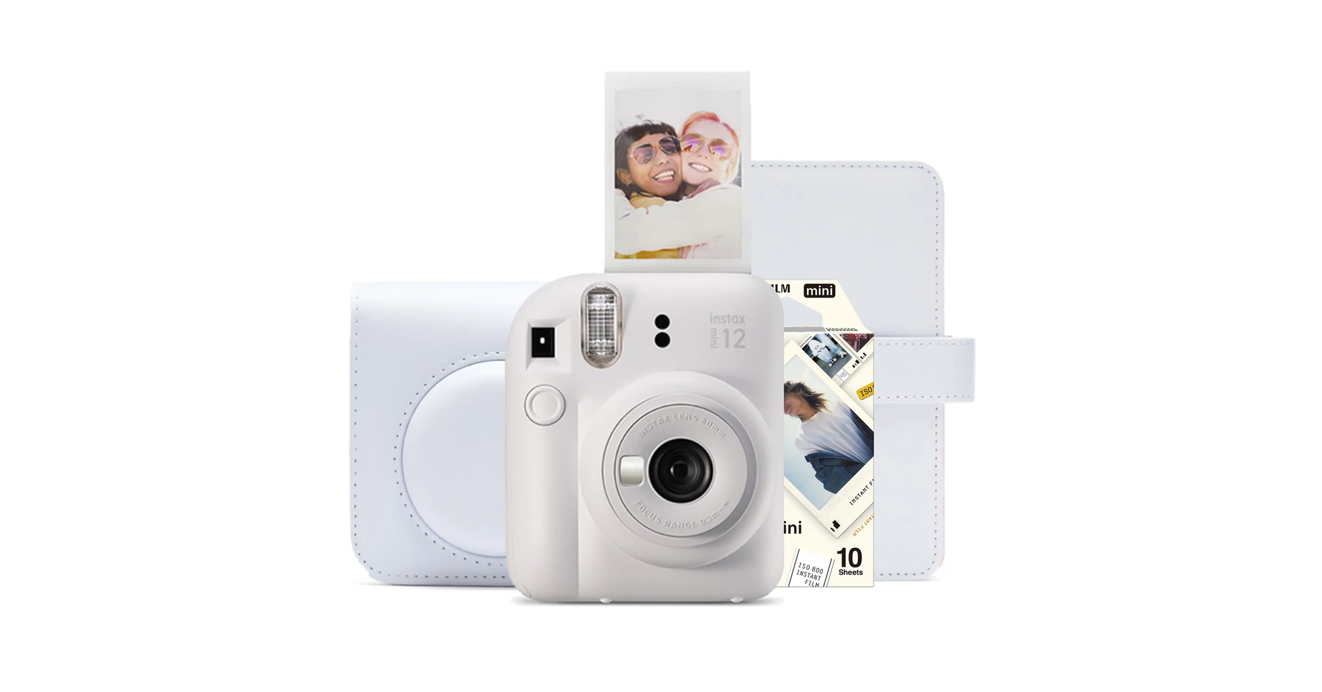 Fujifilm INSTAX MINI 12 Photo Slide CSOMAG - CLAY WHITE