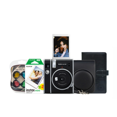 Instax mini 40 fényképezőgép csomag (GÉP + TOK + FILM + ALBUM)