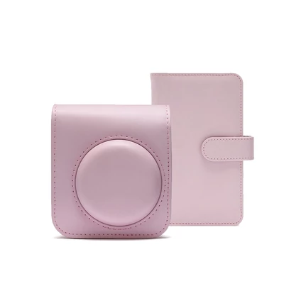 Instax mini 12 kiegészítő szett (tok+album) - BLOSSOM PINK