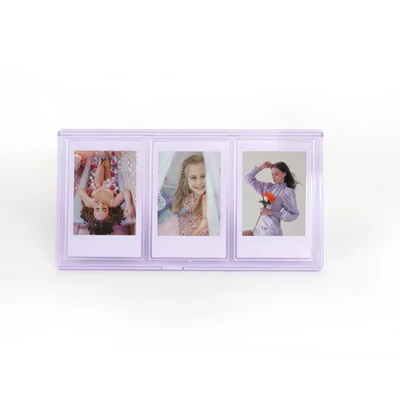 Instax Mini képtartó - 3 fotónak - Lila