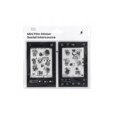 Caiul Instax Mini mintás matrica képkeret szett (B)