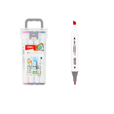 Deli Sketch Markers 12db-os filc készlet