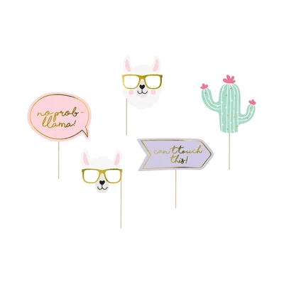 Instax Láma Party Photo Props