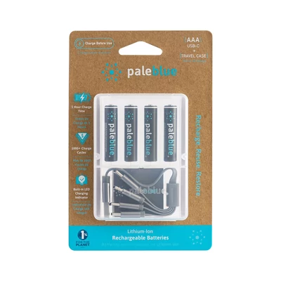 PaleBlue Lithium Ion tölthető akkumulátor AAA 4db  - 600mAh