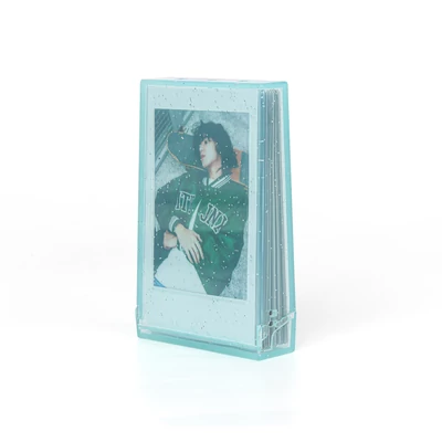 Instax Mini Glitteres képtartó doboz - zöld