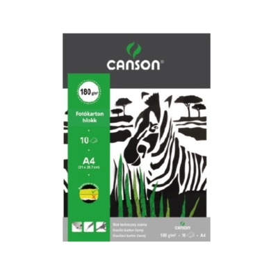 CANSON Fekete fotókarton blokk A4
