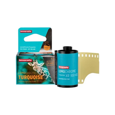 LOMOGRAPY TURQUOISE 35 MM ISO 100–400 SZÍNES KISFILM