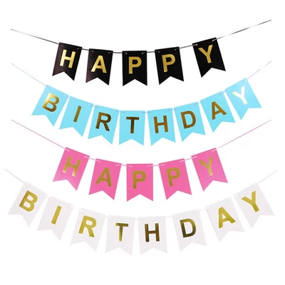 HAPPY BIRTHDAY szülinapi zászlófüzér