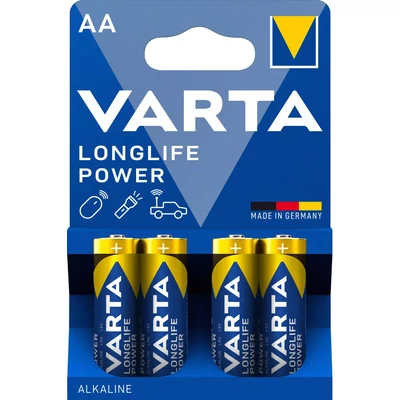 Varta Longlife Power AA LR6 alkáli elem 4 db-os csomag