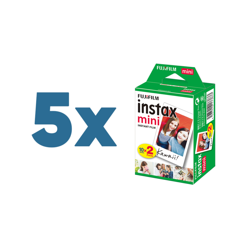 5 x 20 Instax Mini filmcsomag ( 100 db fotó )