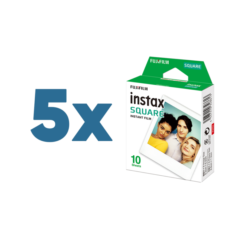 5 x 10 Instax SQUARE filmcsomag ( 50 db fotó )