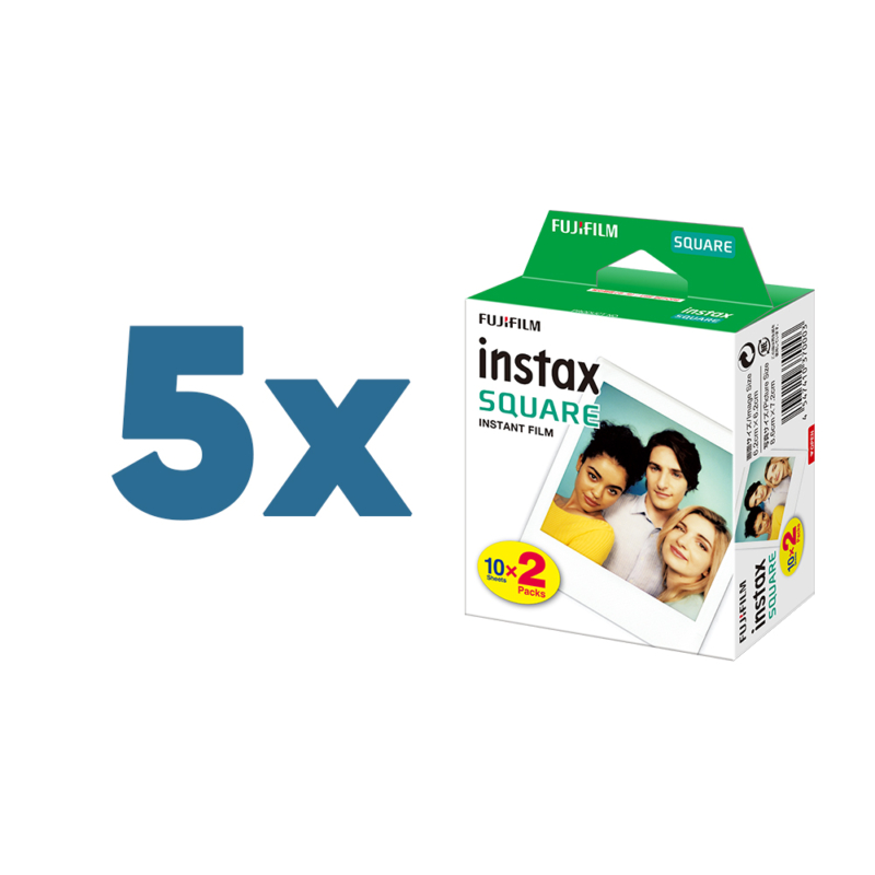 5 x 20 Instax SQUARE filmcsomag ( 100 db fotó )