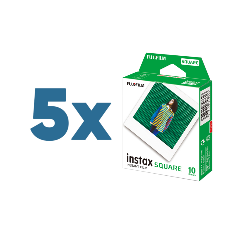 5 x 10 Instax SQUARE filmcsomag ( 50 db fotó )