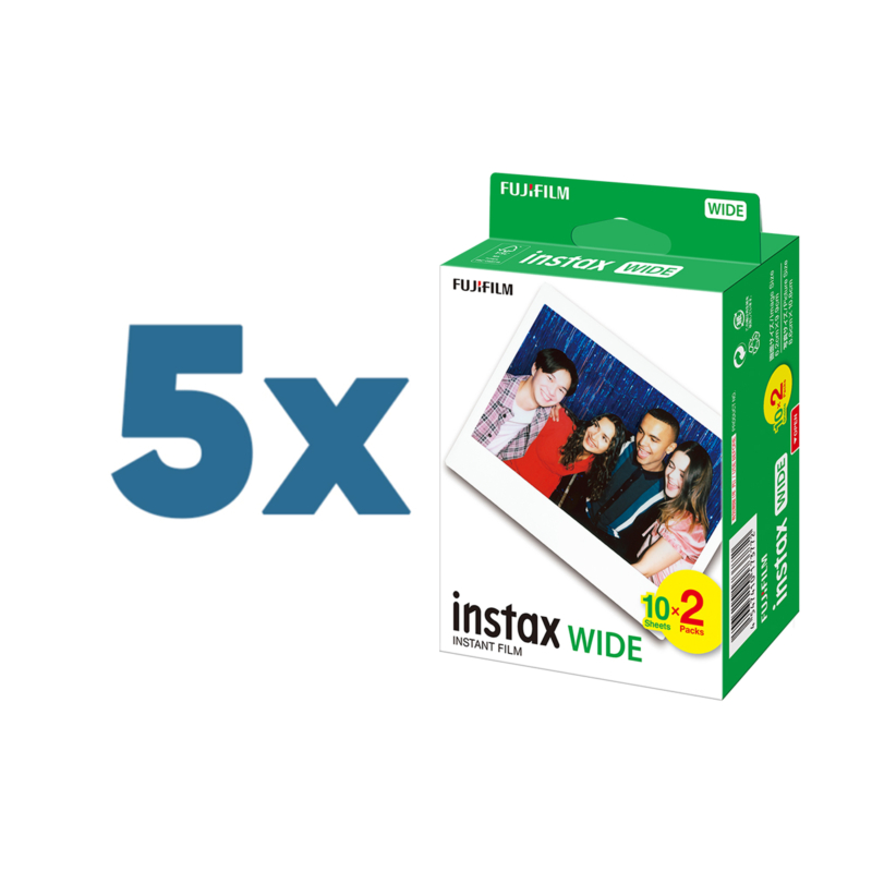 5 x 20 Instax WIDE filmcsomag ( 100 db fotó )