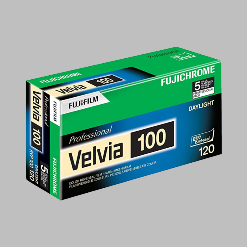 FUJIFILM Fujichrome Velvia 100 film 120 (5 roll) - (lejárt)