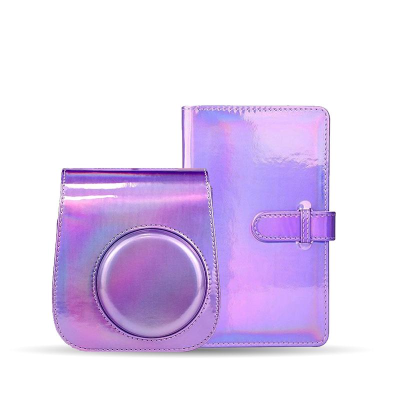 Instax Mini 11 Holo party kiegészítő csomag (tok + album) - Lila