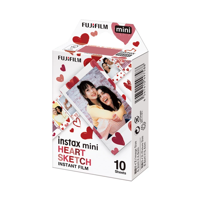 Fujifilm Instax Mini Heart Sketch Film