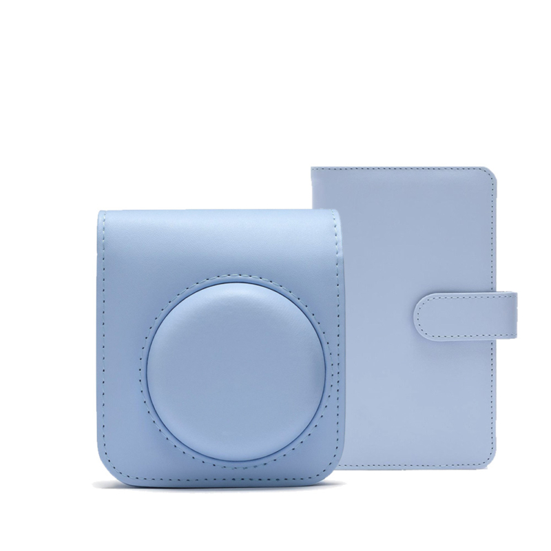 Instax mini 12 kiegészítő szett (tok+album) - Pastel Blue
