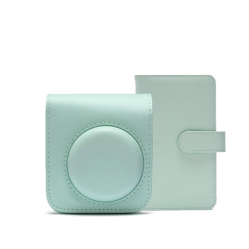 Instax mini 12 kiegészítő szett (tok+album) - MINT GREEN