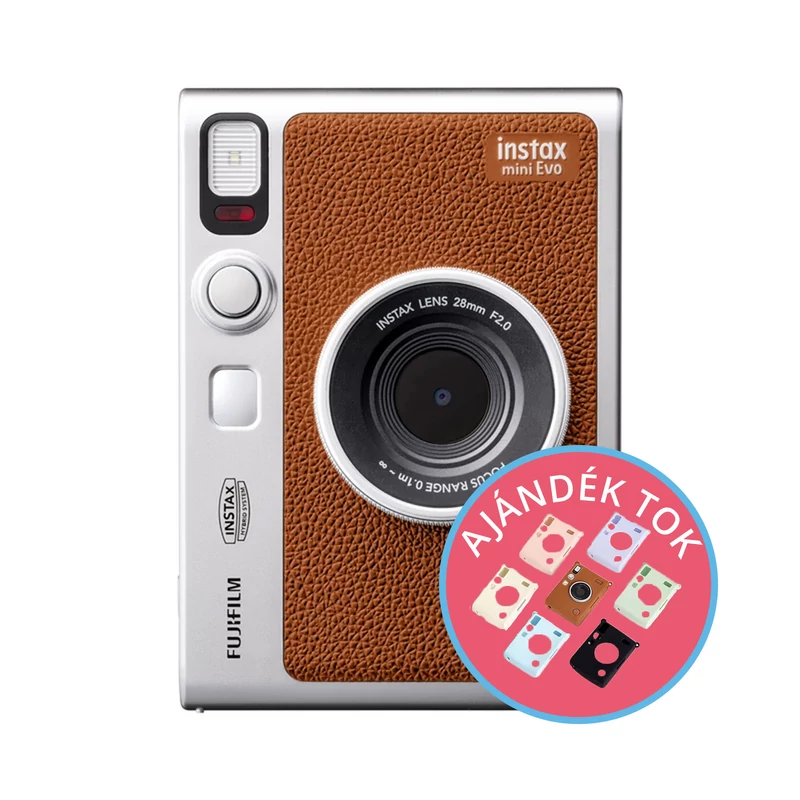 Fujifilm instax mini EVO hibrid fényképezőgép - Barna