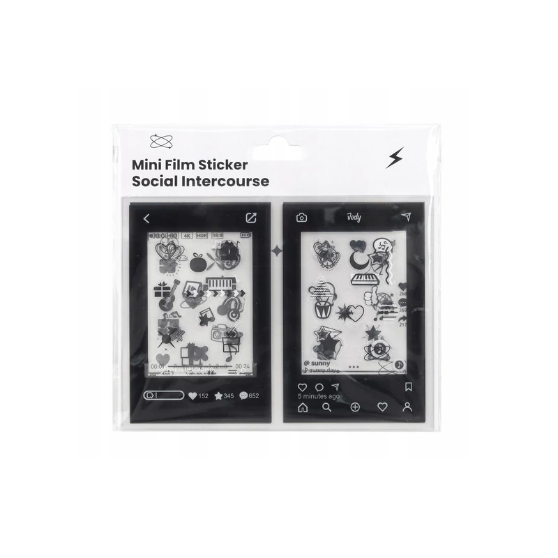 Caiul Instax Mini mintás matrica képkeret szett (B)