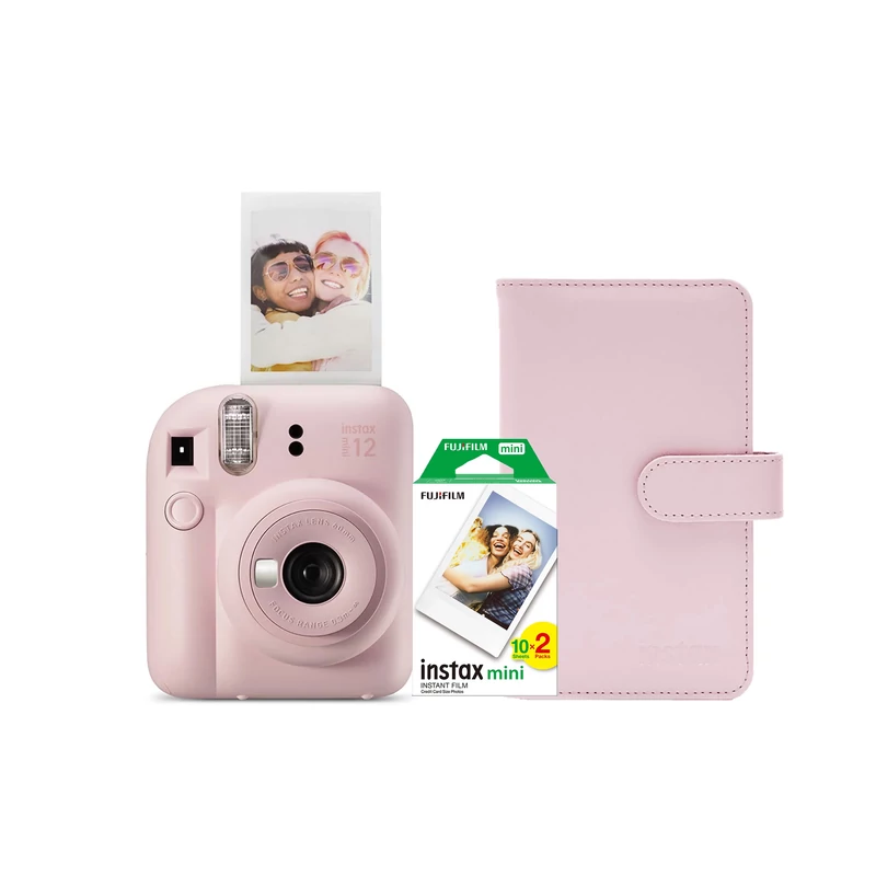 INSTAX MINI 12 BLOSSOM PINK CSOMAG (Mini12+dupla film+album, díszdobozban)