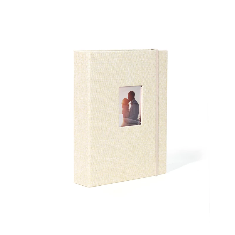 Instax Mini gyűrűs emlékalbum  208 fotónak - Bézs