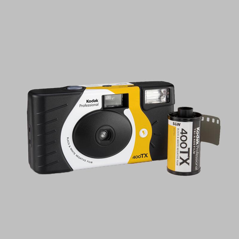 Kodak Tri-X 400 egyszer használható fényképezőgép fekete-fehér filmmel