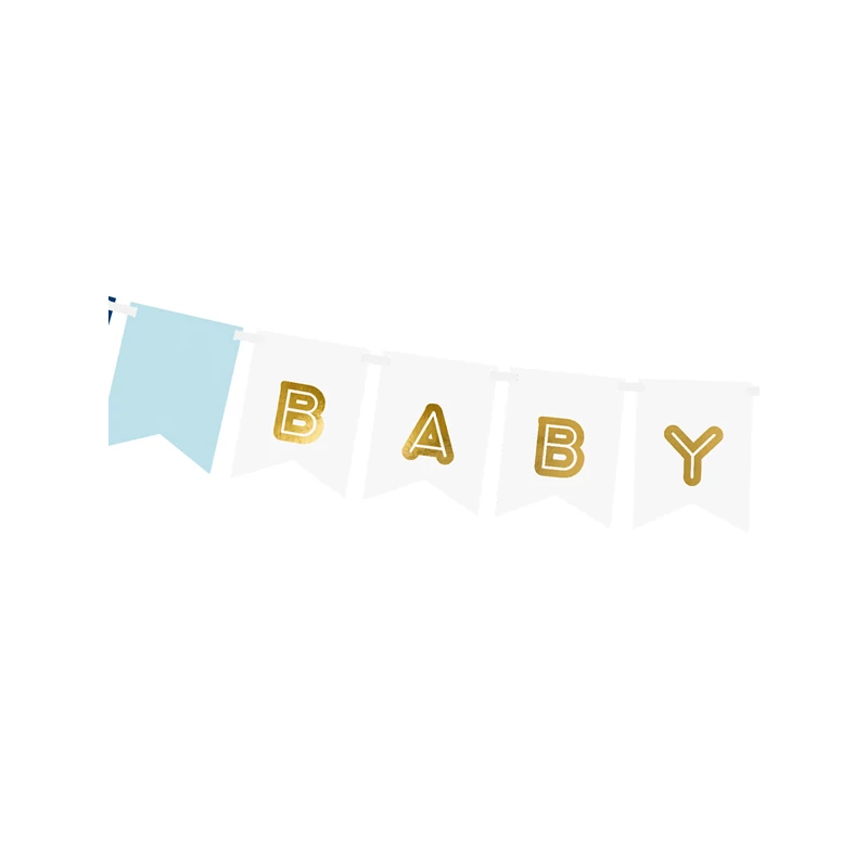 Baby Boy Babaváró zászlófüzér