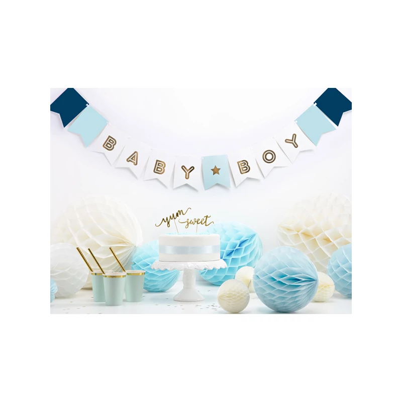 Baby Boy Babaváró zászlófüzér