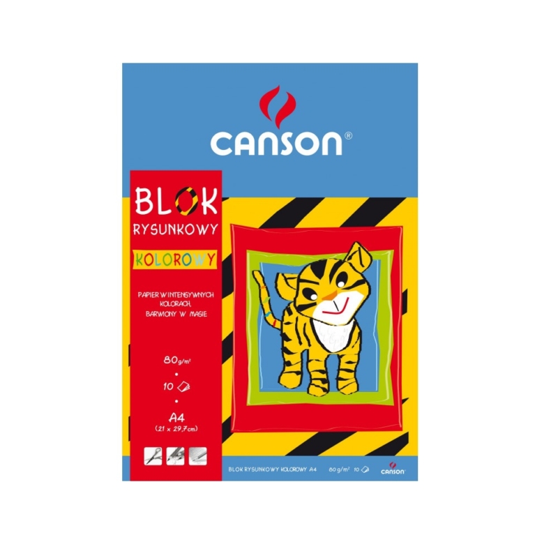 CANSON színes kivágó lap A4