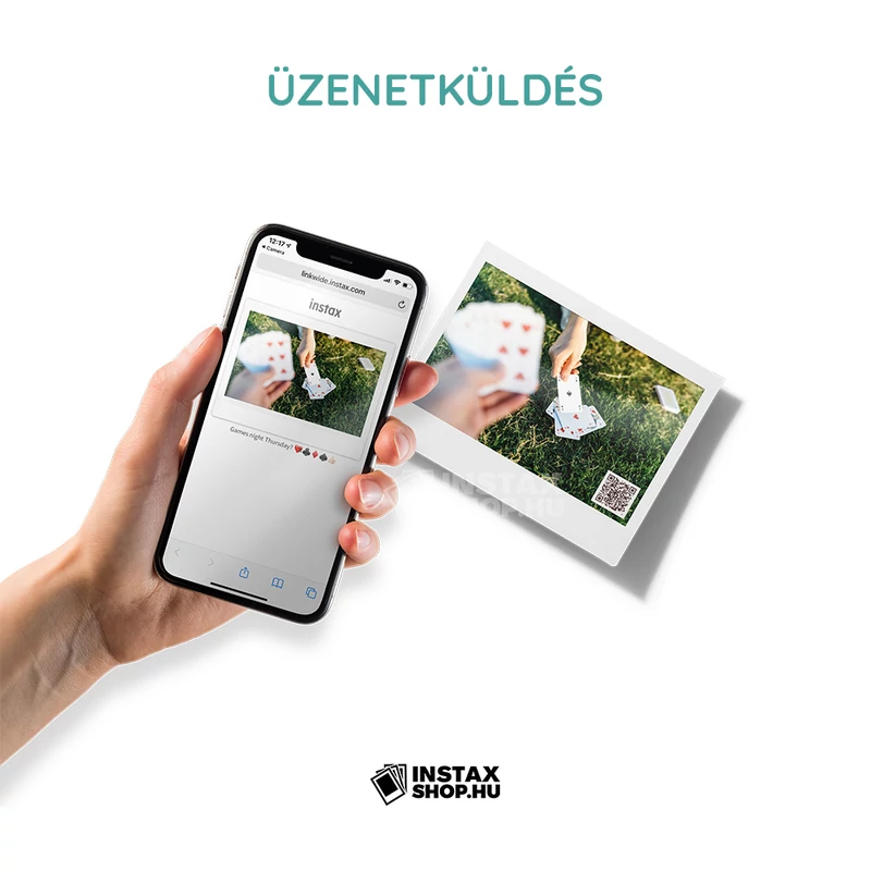 Fujifilm instax Link WIDE fotónyomtató - Ash White