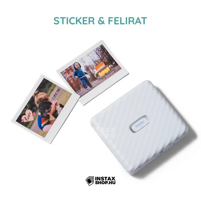 Fujifilm instax Link WIDE fotónyomtató - Ash White