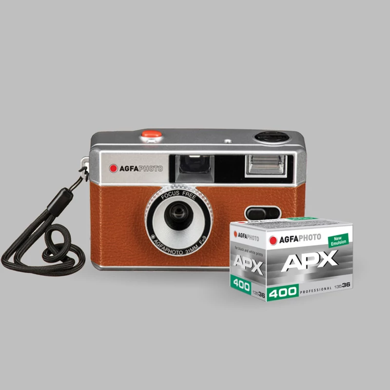 AgfaPhoto analóg filmes fényképezőgép csomag - Barna