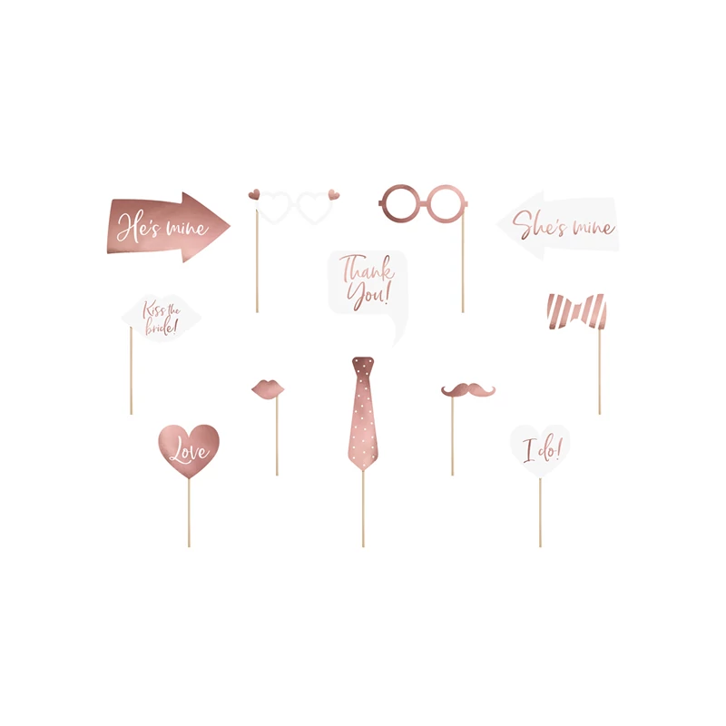 Instax Esküvői Photo Props - Rose Gold