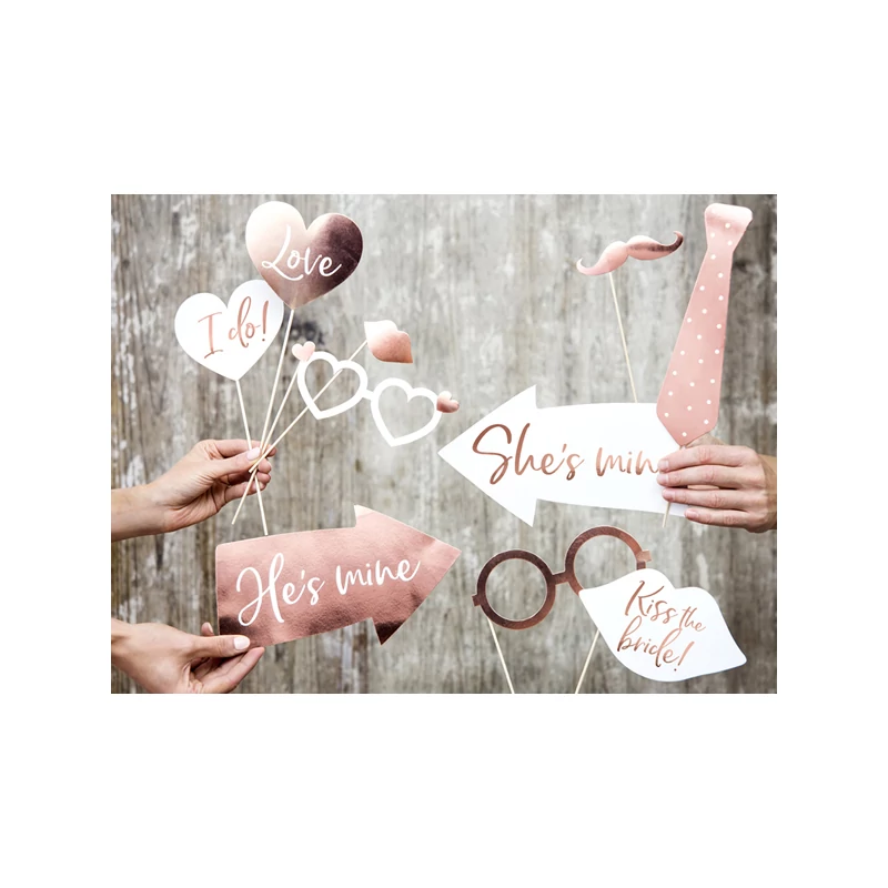 Instax Esküvői Photo Props - Rose Gold