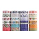Washi tape öntapadós dekorszalag szett - Színes Karácsony (24 db)